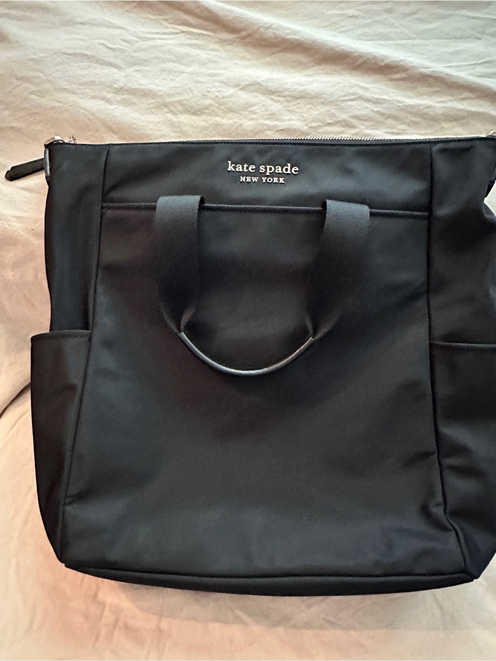 kate spade black laptop tote/backpack bag